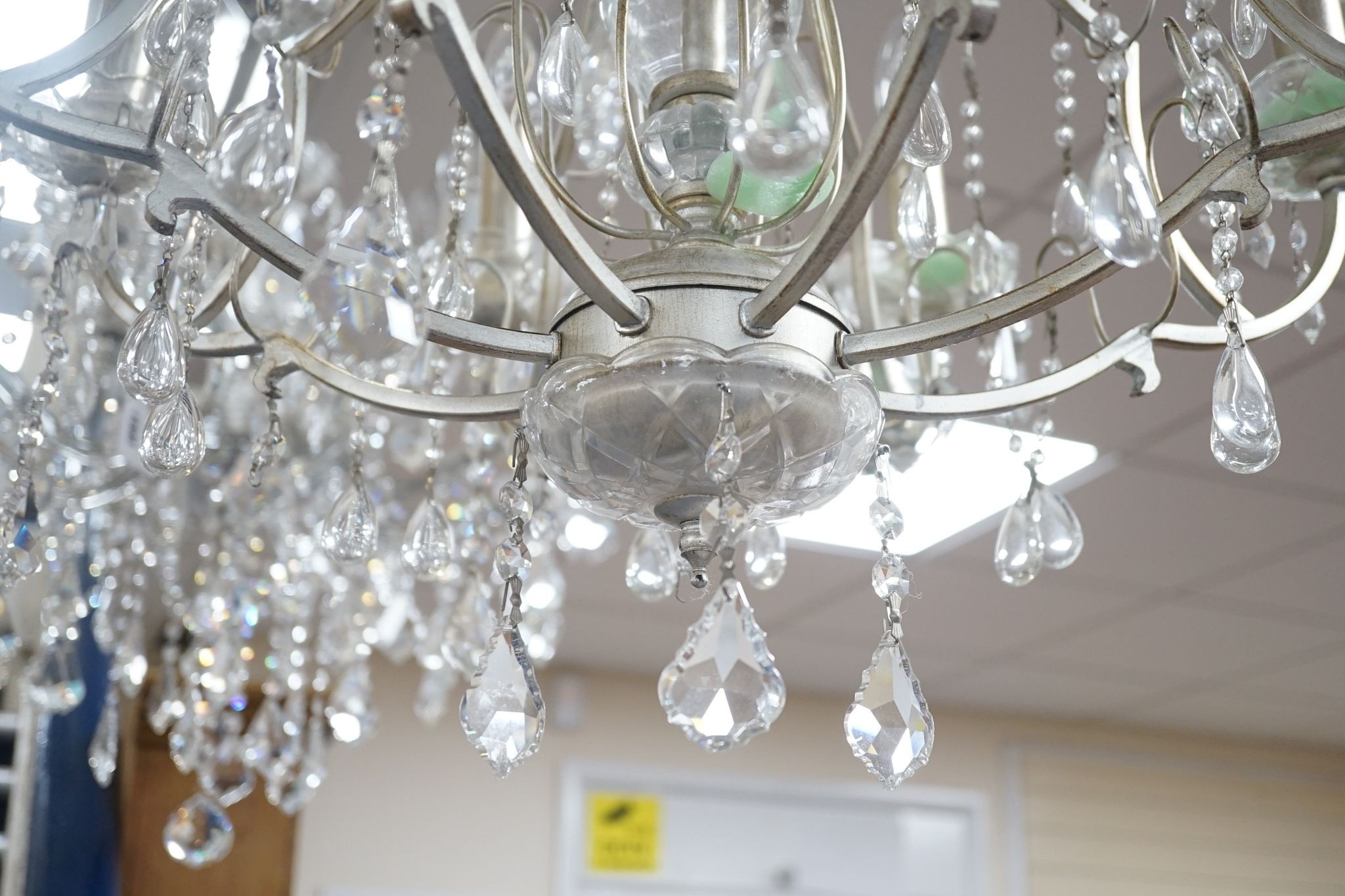 A modern 8 branch chandelier